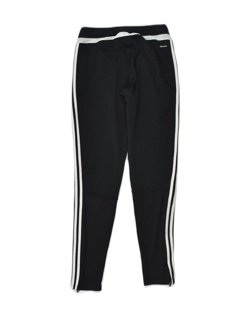 ADIDAS Womens Tracksuit Trousers UK 8-10 Small Black Polyester | Vintage Adidas | Thrift | Second-Hand Adidas | Used Clothing | Messina Hembry 