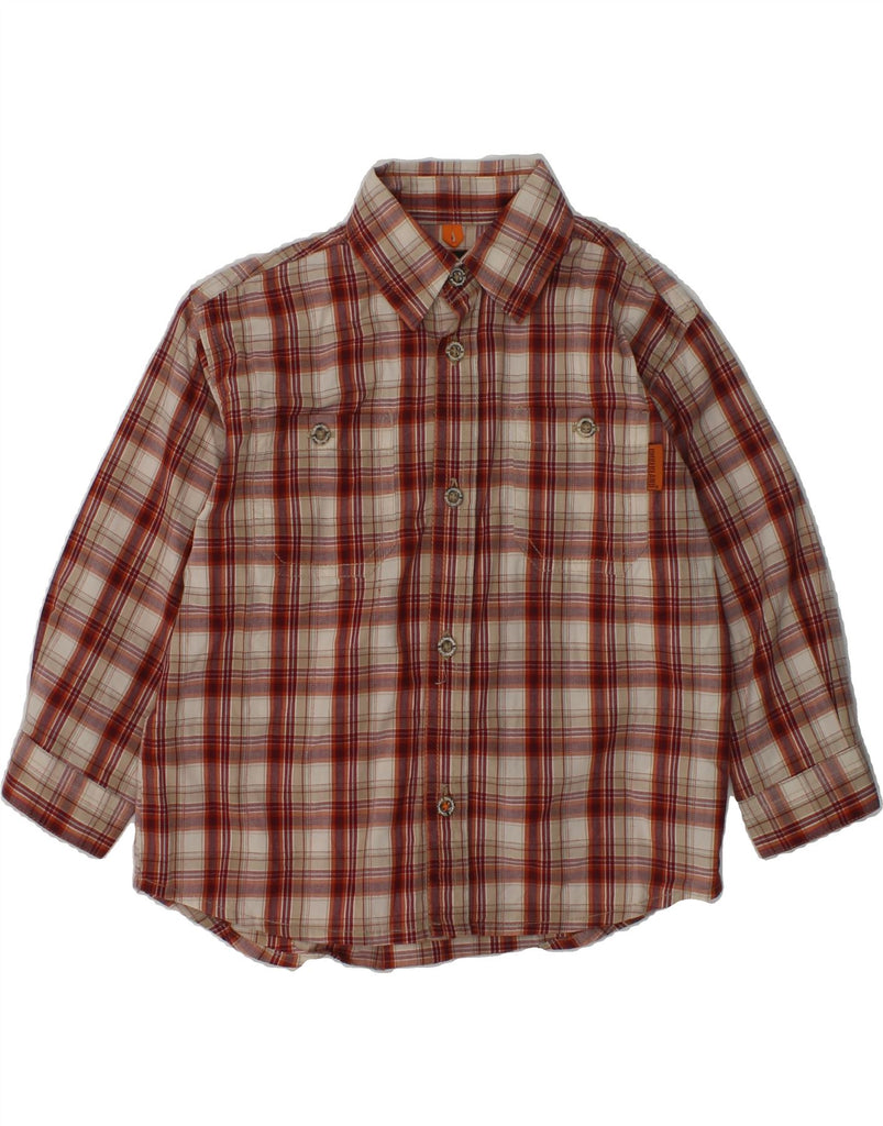 TIMBERLAND Baby Boys Shirt 18-24 Months Red Check Cotton | Vintage Timberland | Thrift | Second-Hand Timberland | Used Clothing | Messina Hembry 