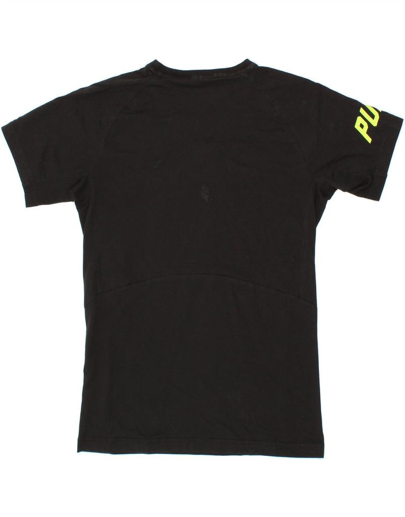 PUMA Mens Graphic T-Shirt Top Medium Black Vintage Puma and Second-Hand Puma from Messina Hembry 