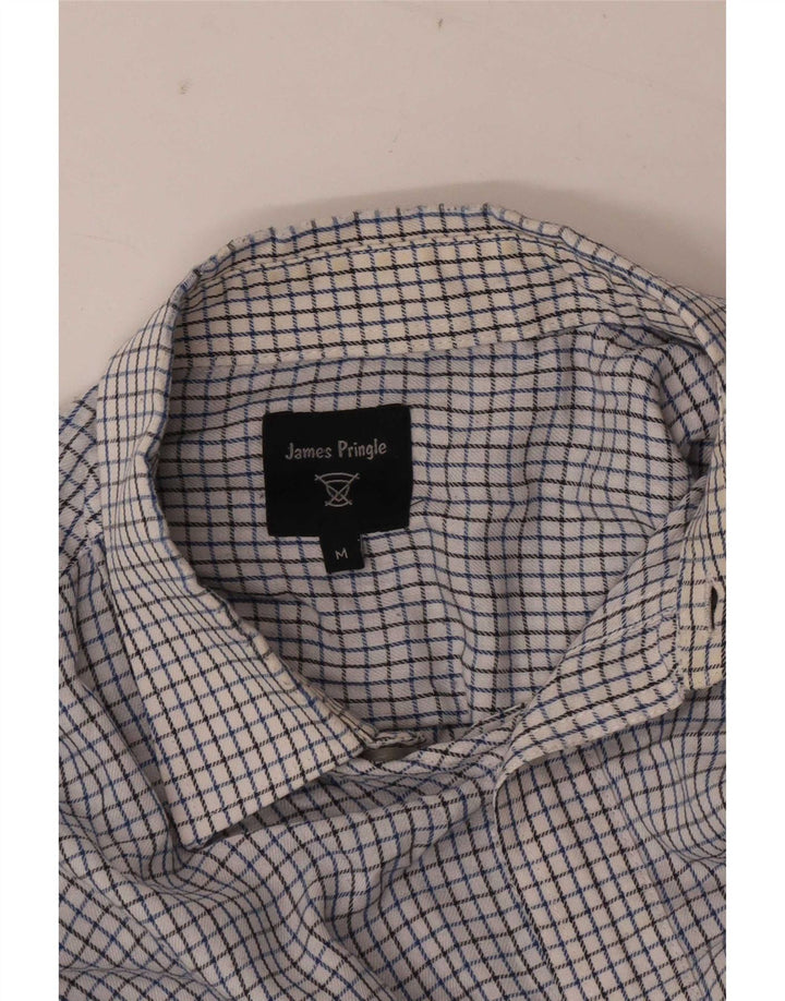 James Pringle Mens Shirt Medium White Check