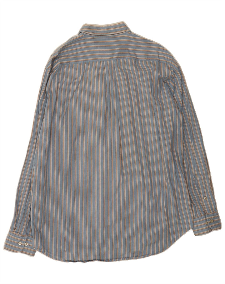 MARINA YACHTING Mens Shirt Size 43 Large Blue Striped Cotton Vintage Marina Yachting and Second-Hand Marina Yachting from Messina Hembry 