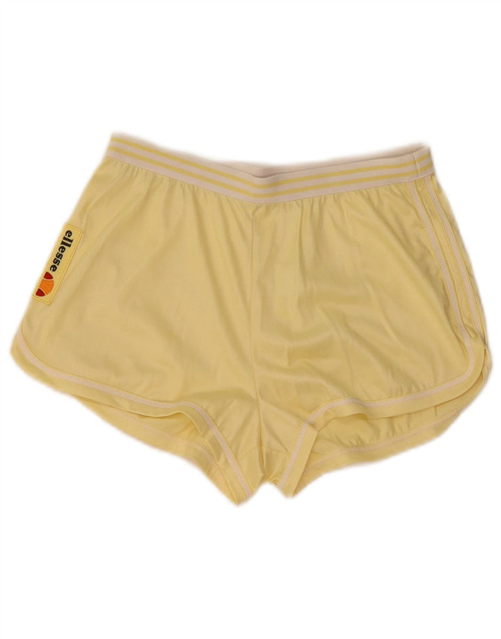 Ellesse Womens Graphic Sport Shorts IT 38 XS Yellow