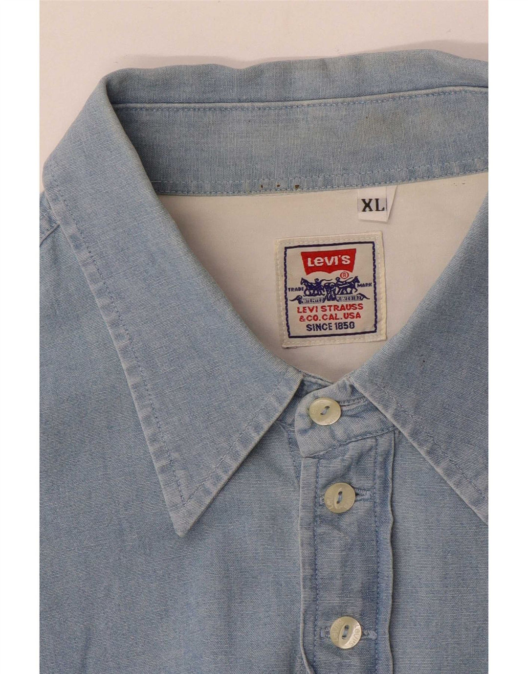 Levi's Mens Shirt XL Blue