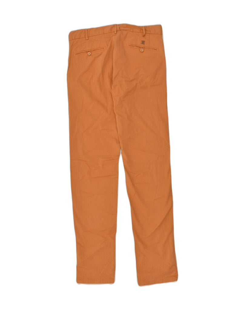 MASSIMO DUTTI Womens Slim Chino Trousers W32 L34 Orange Cotton | Vintage Massimo Dutti | Thrift | Second-Hand Massimo Dutti | Used Clothing | Messina Hembry 