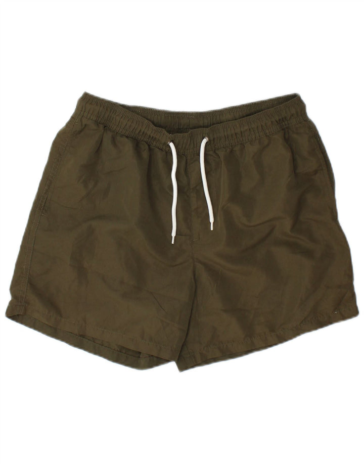 Jack & Jones Mens Swimming Shorts Medium  Khaki Polyester