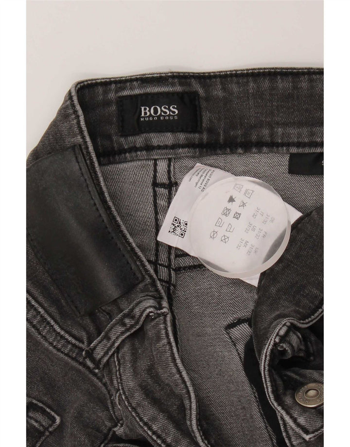 Hugo Boss Mens Slim Jeans W31 L32 Grey Cotton