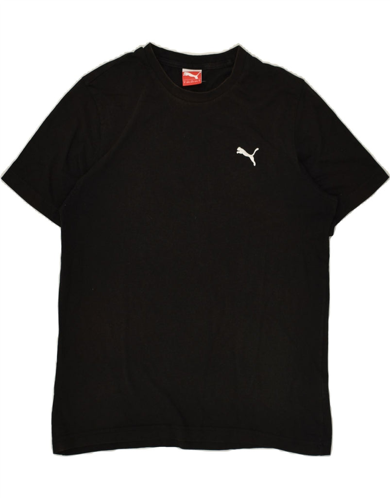 PUMA Mens T-Shirt Top Medium Black Vintage Puma and Second-Hand Puma from Messina Hembry 