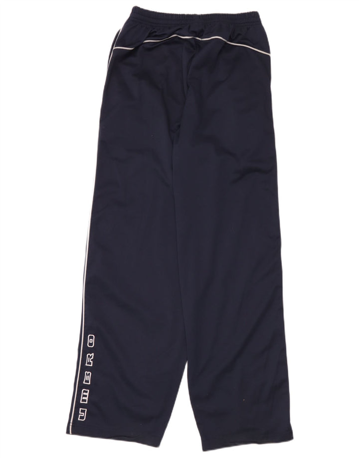 Umbro Mens Graphic Tracksuit Trousers Medium Navy Blue Polyester