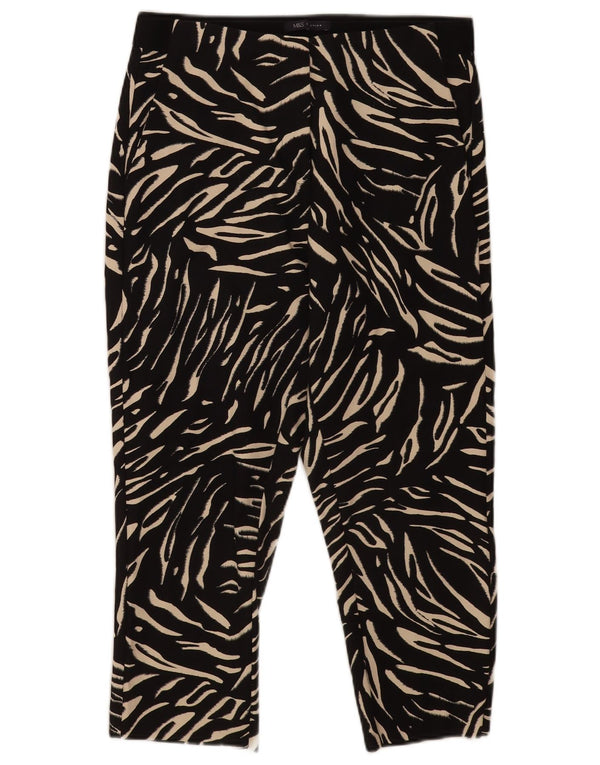 Marks & Spencer Womens Capri Trousers UK 12 Medium W30 L21 Black