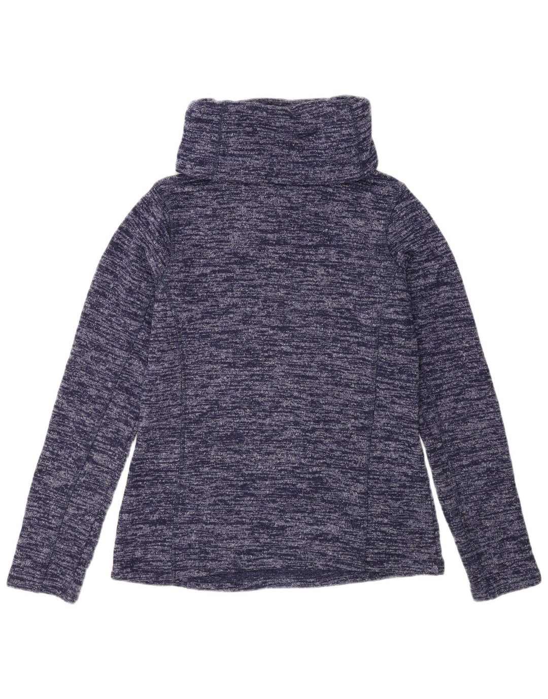Mountain Warehouse Womens Top Long Sleeve UK 12 Medium Blue Flecked