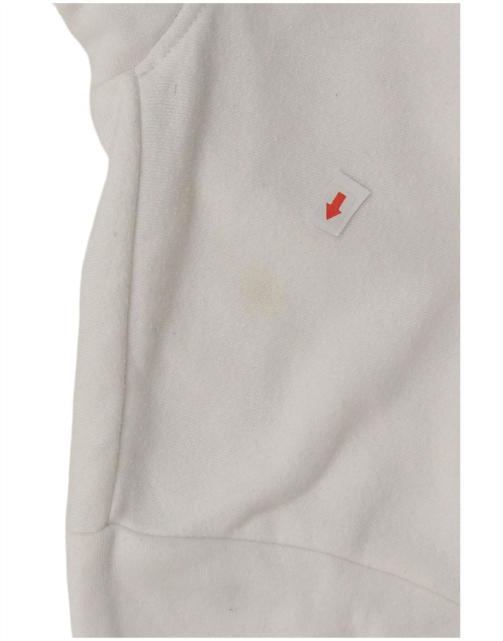 Sergio Tacchini Mens Graphic Hoodie Jumper Medium White Cotton