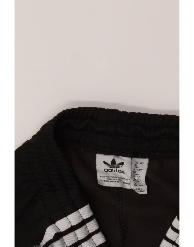 ADIDAS Womens Tracksuit Trousers UK 12 Medium Black Polyester Vintage Adidas and Second-Hand Adidas from Messina Hembry 