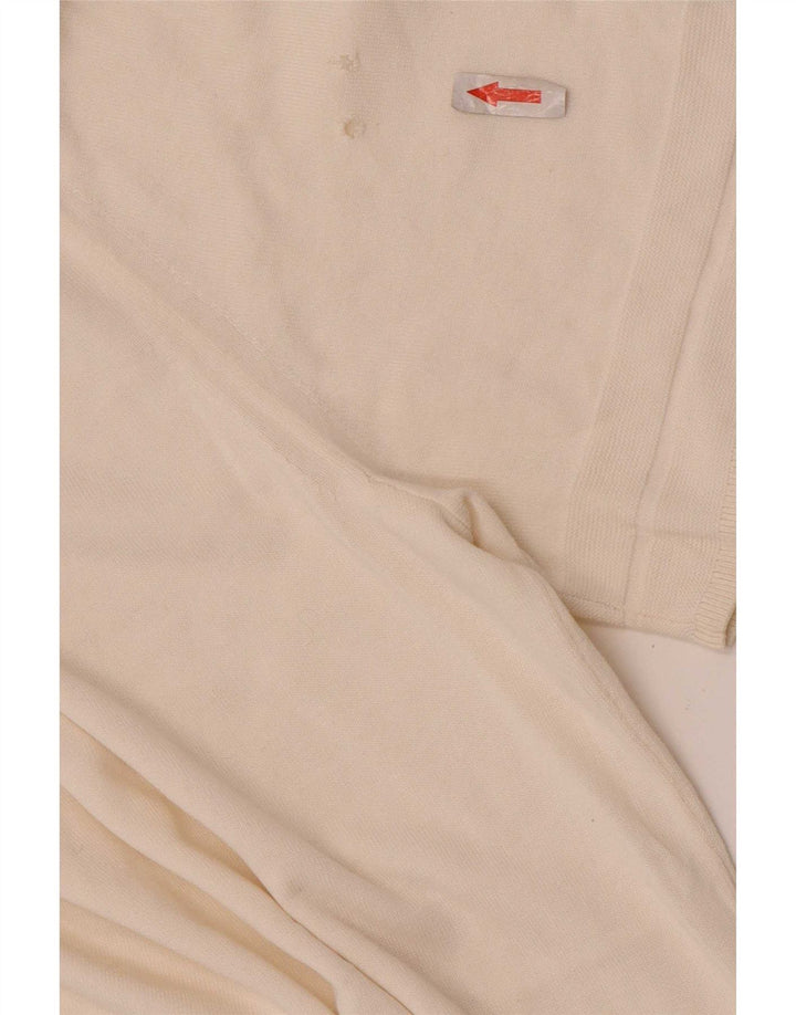 Cos Womens Regular T-Shirt Top UK 14 Medium White Cotton