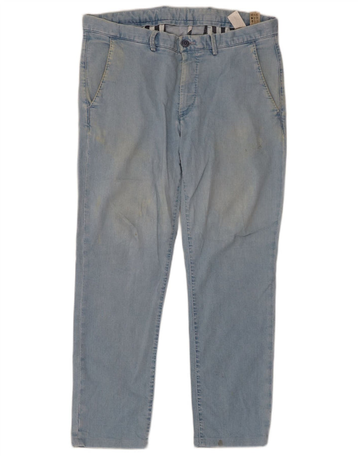 Massimo Dutti Mens Slim Jeans EU 40 Medium W31 L26 Blue Cotton