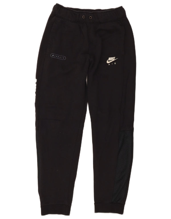 Nike Boys Graphic Tracksuit Trousers Joggers 13-14 Years XL Black Cotton