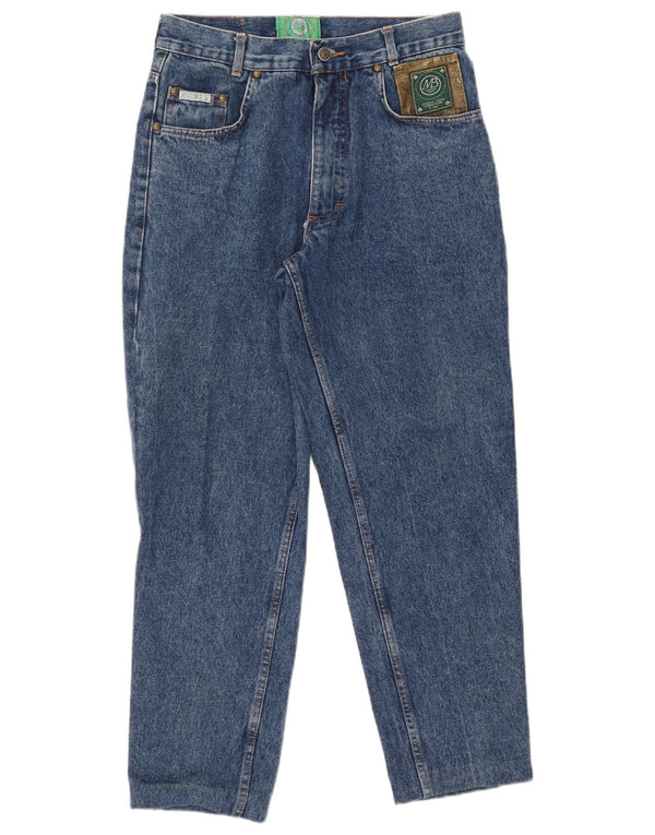 Multiblu Womens High Waist Tapered Jeans IT 48 XL W32 L27 Blue