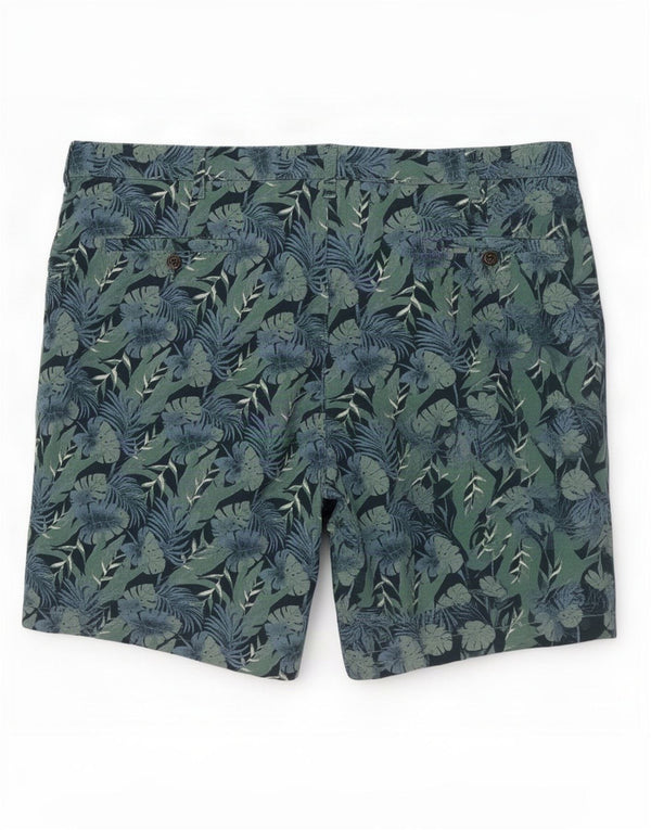 Dockers Mens Chino Shorts 2XL W44 Blue Floral Cotton Hawaiian