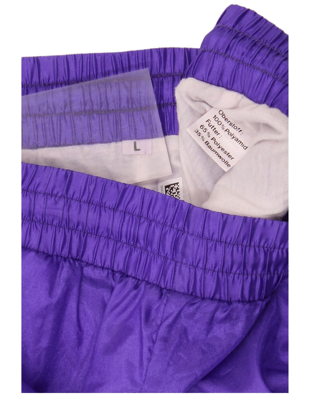 VINTAGE Womens Tracksuit Trousers Joggers UK 16 Large  Purple Polyamide