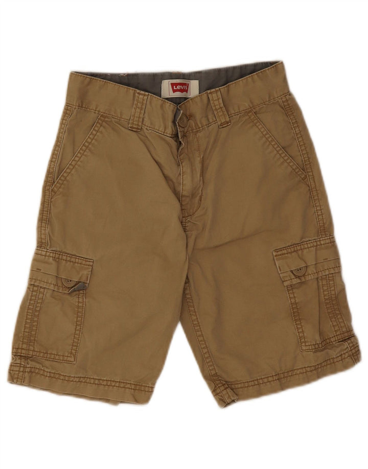 Levi's Boys Cargo Shorts 7-8 Years W24 Beige Cotton