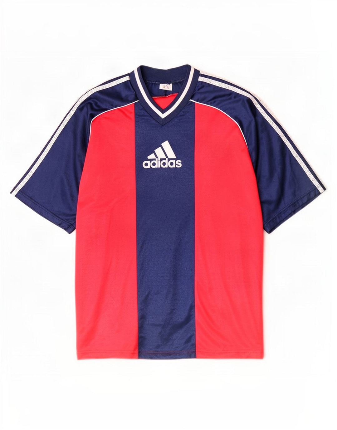 Adidas Mens Graphic T-Shirt Top XL Red Colourblock Polyester