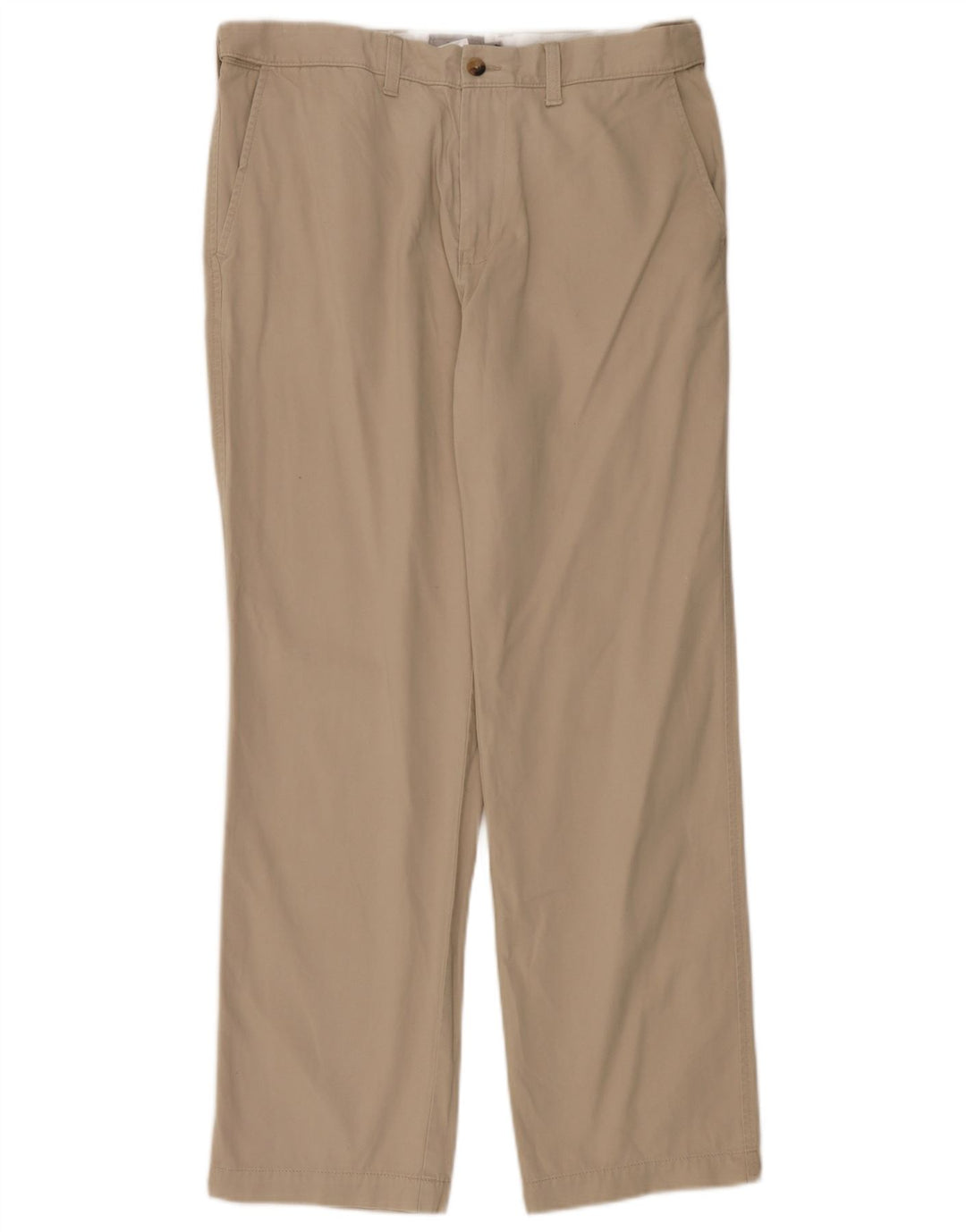 Marks & Spencer Mens Regular Fit Chino Trousers W34 L31 Beige Cotton