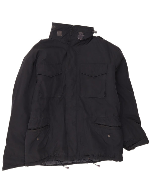 Alberto Aspesi Mens Military Padded Jacket UK 36 Small Black