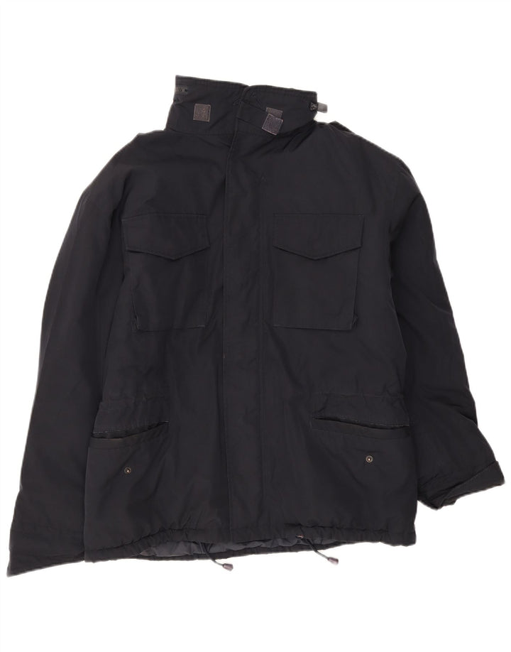Alberto Aspesi Mens Military Padded Jacket UK 36 Small Black