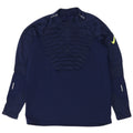 Nike Mens Zip Neck Pullover Tracksuit Top Medium Navy Blue Polyester