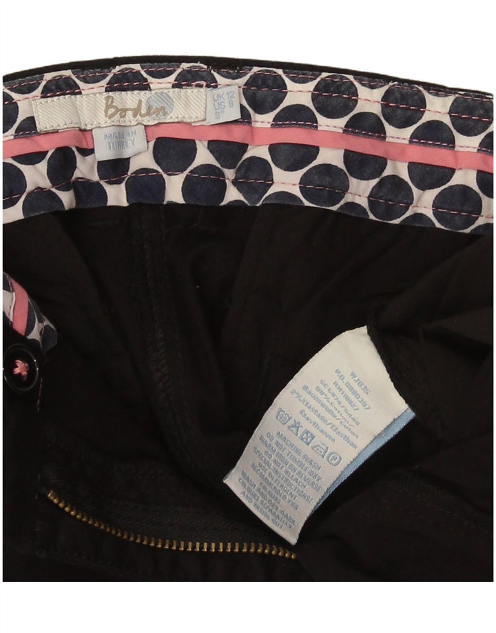 Boden Womens Chino Shorts UK 12 Medium W30  Black Cotton