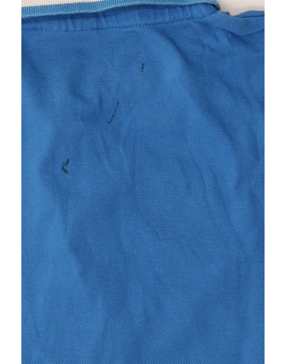 Fila Mens Polo Shirt Small Blue Striped