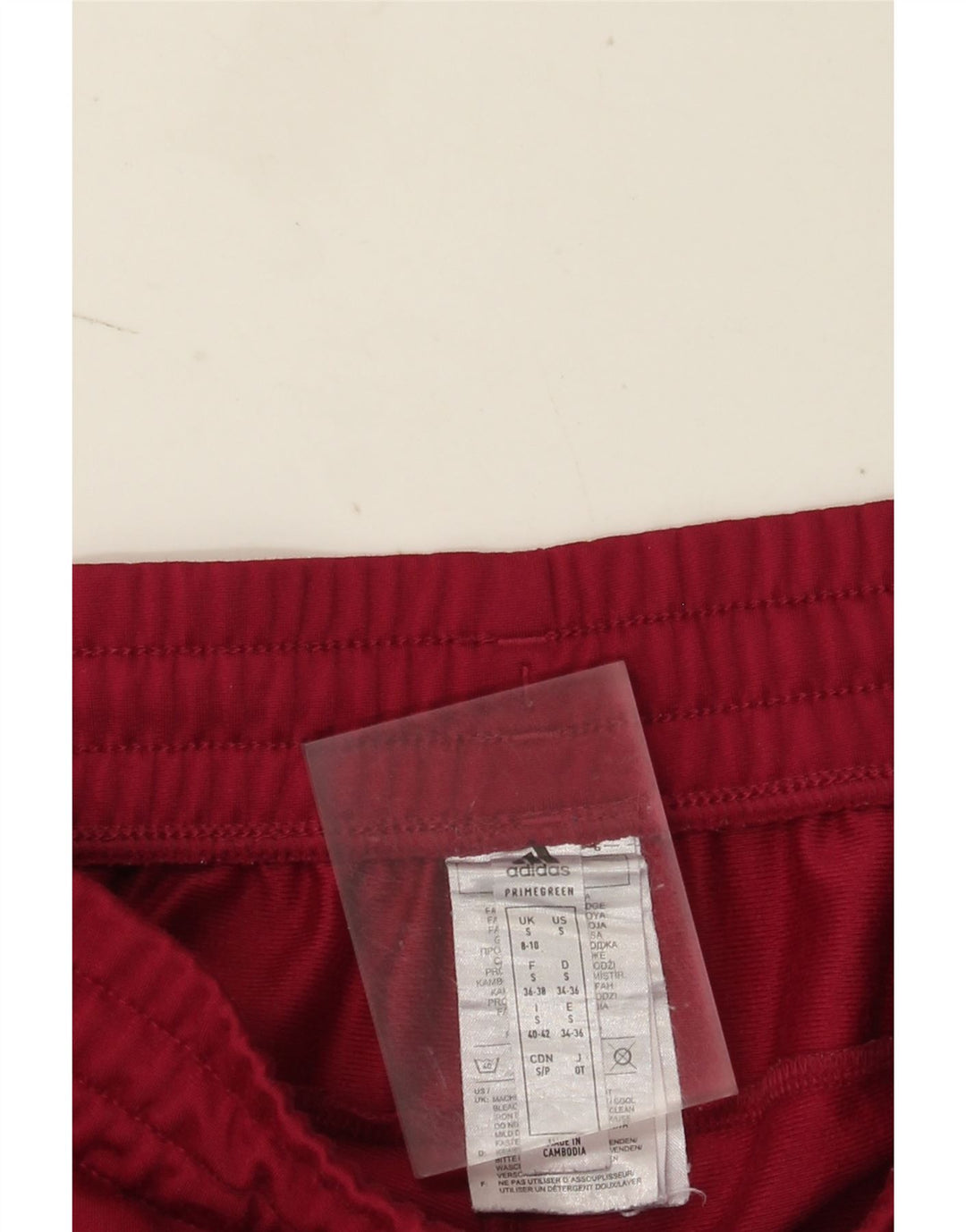 Adidas Womens Tracksuit Trousers UK 8/10 Small  Maroon Polyester