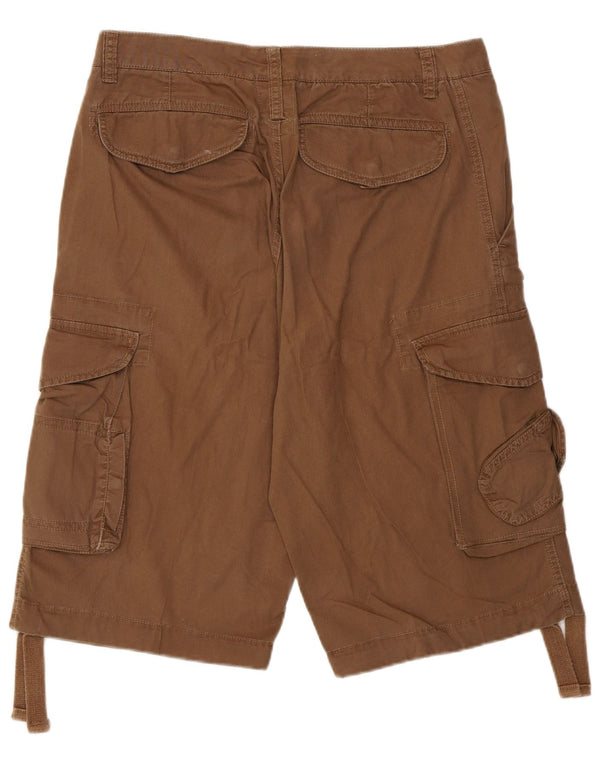 Blue Side Mens Cargo Shorts IT 48 Medium W32  Brown Cotton