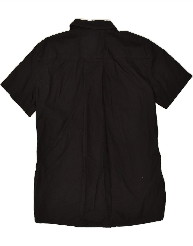 BIKKEMBERGS Mens Graphic Short Sleeve Shirt Large Black Cotton | Vintage Bikkembergs | Thrift | Second-Hand Bikkembergs | Used Clothing | Messina Hembry 