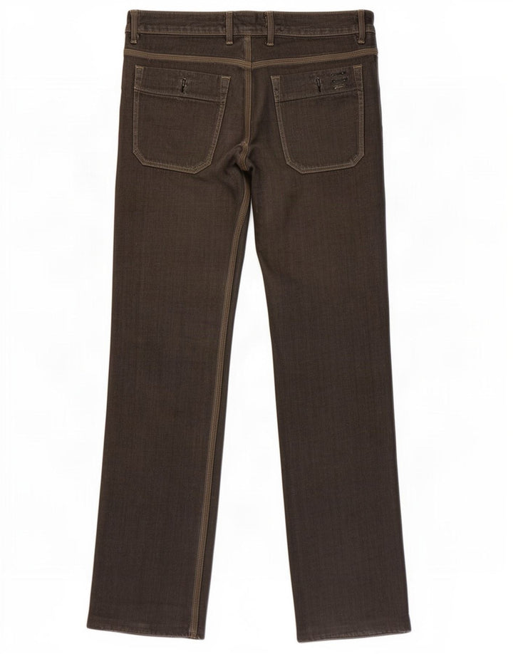 Diesel Mens Straight Jeans W31 L36 Khaki Cotton