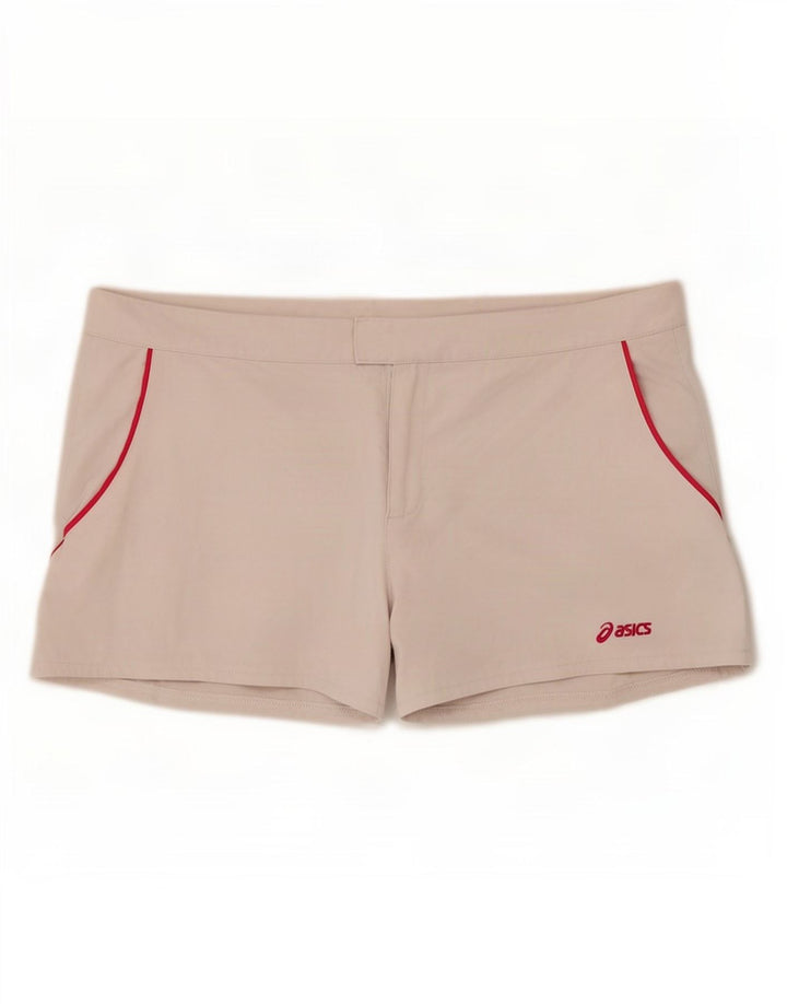 Asics Womens Regular Sport Shorts UK 18 XL White Polyester