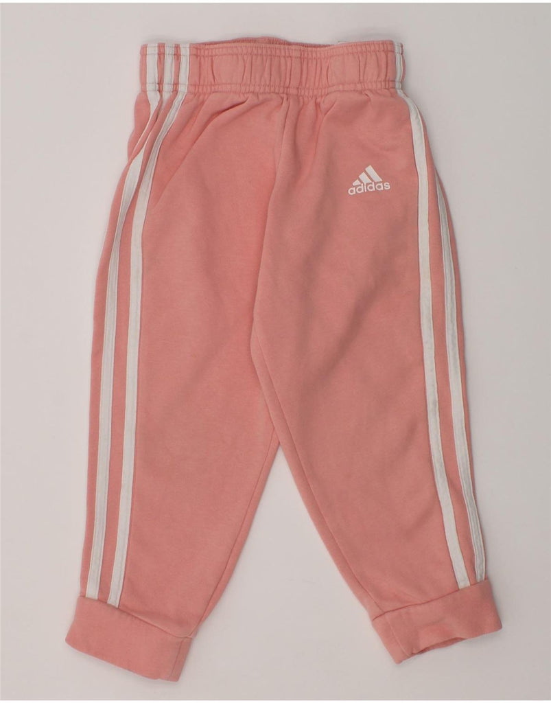 ADIDAS Girls Tracksuit Trousers Joggers 3-4 Years Pink Cotton | Vintage Adidas | Thrift | Second-Hand Adidas | Used Clothing | Messina Hembry 