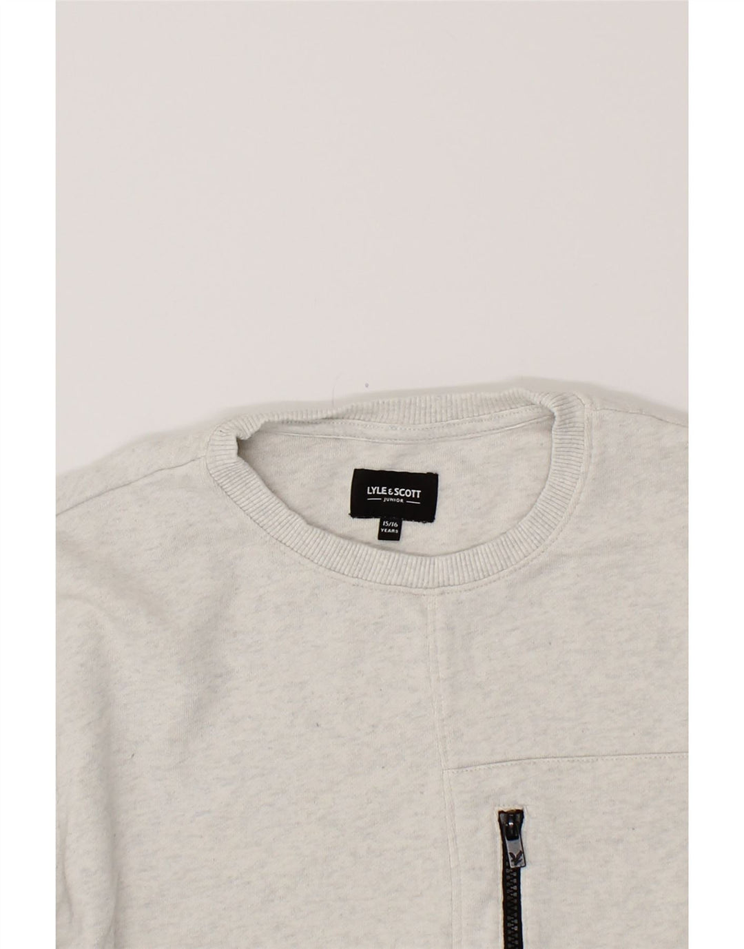 LYLE & SCOTT Boys Sweatshirt Jumper 15-16 Years Grey Cotton Vintage Lyle & Scott and Second-Hand Lyle & Scott from Messina Hembry 