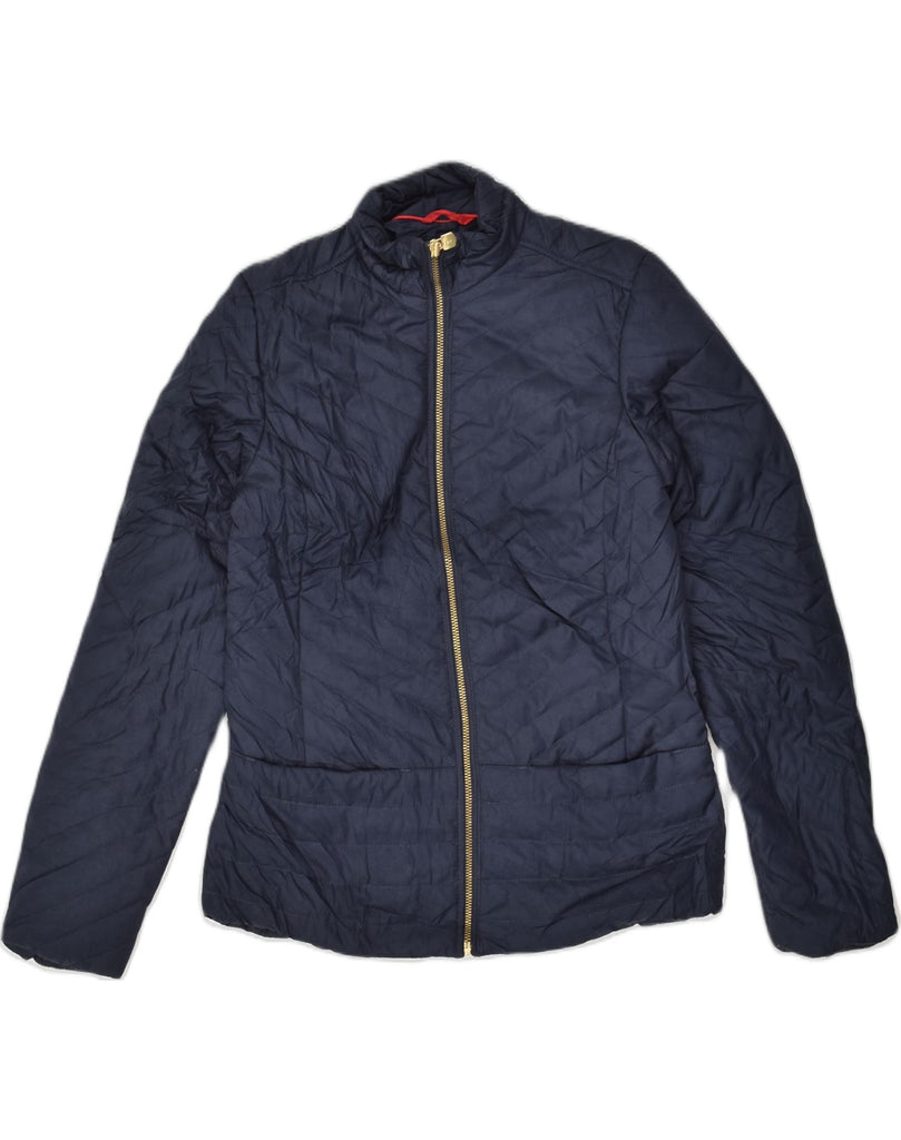 TOMMY HILFIGER Womens Padded Jacket UK 12 Medium Navy Blue Polyester | Vintage Tommy Hilfiger | Thrift | Second-Hand Tommy Hilfiger | Used Clothing | Messina Hembry 