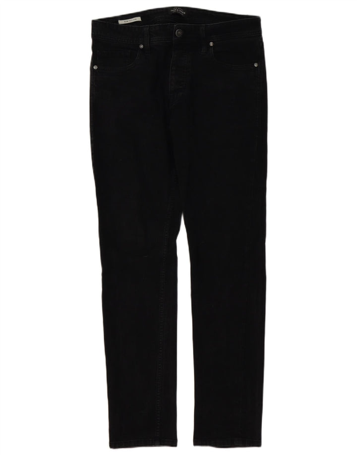 Jack & Jones Mens Tim Slim Jeans W32 L32 Black
