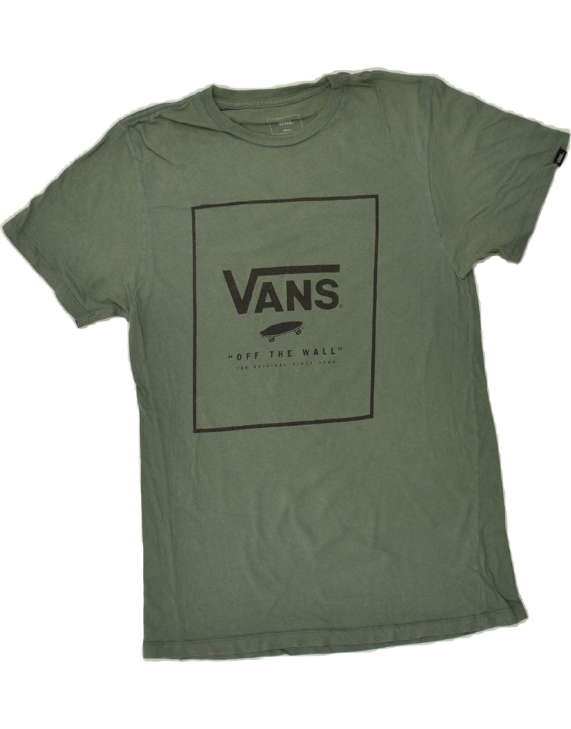 VANS Mens Graphic T-Shirt Top Small Green Cotton | Vintage Vans | Thrift | Second-Hand Vans | Used Clothing | Messina Hembry 