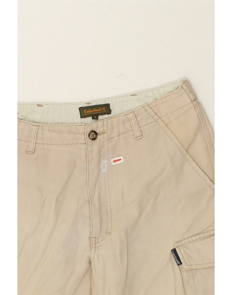 TIMBERLAND Womens Cargo Shorts UK 14 Medium W28 Beige | Vintage Timberland | Thrift | Second-Hand Timberland | Used Clothing | Messina Hembry 