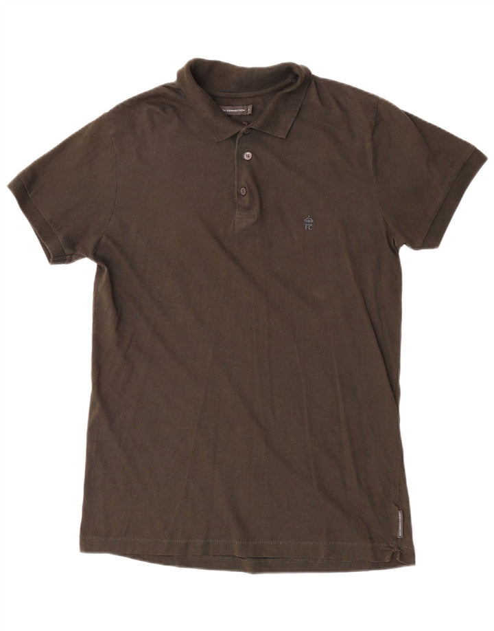French Connection Mens Polo Shirt Medium Khaki