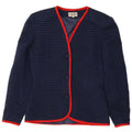 VINTAGE Womens 3 Button Blazer Jacket IT 44 Medium Navy Blue Striped