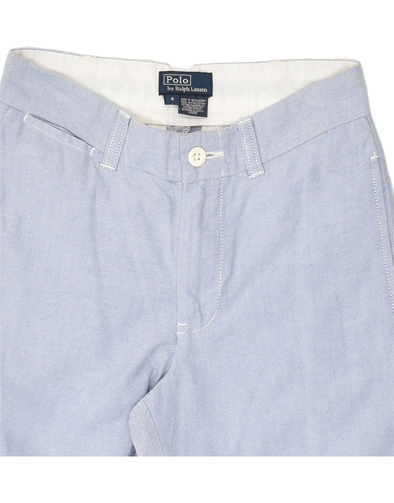 POLO RALPH LAUREN Boys Straight Chino Trousers 7-8 Years W24 L23  Blue | Vintage Polo Ralph Lauren | Thrift | Second-Hand Polo Ralph Lauren | Used Clothing | Messina Hembry 