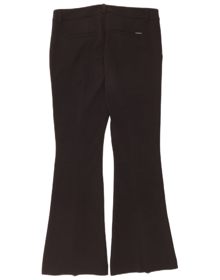Liu Jo Womens Flare Casual Trousers IT 40 Small W30 L28 Black Polyester