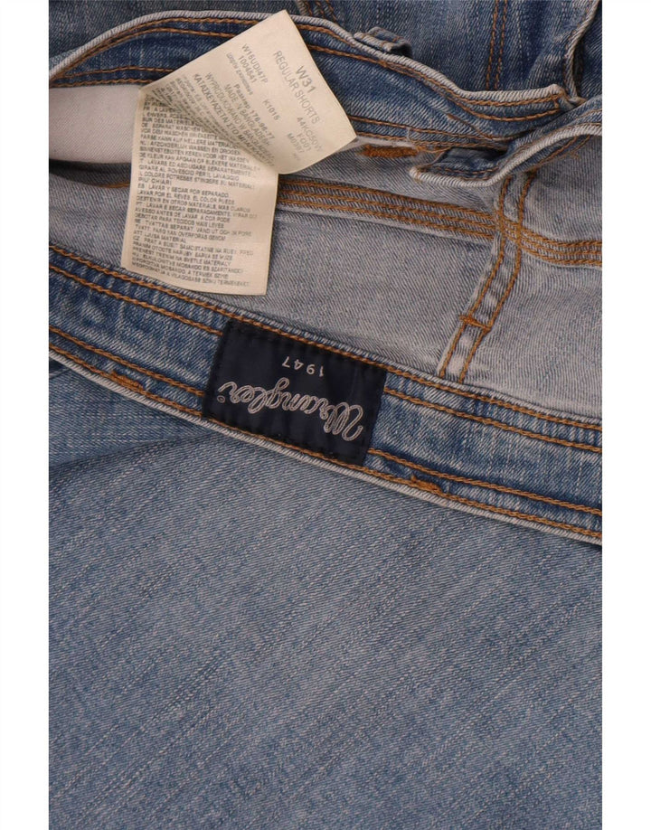 Wrangler Mens Regular Denim Shorts W31 Medium Blue Cotton