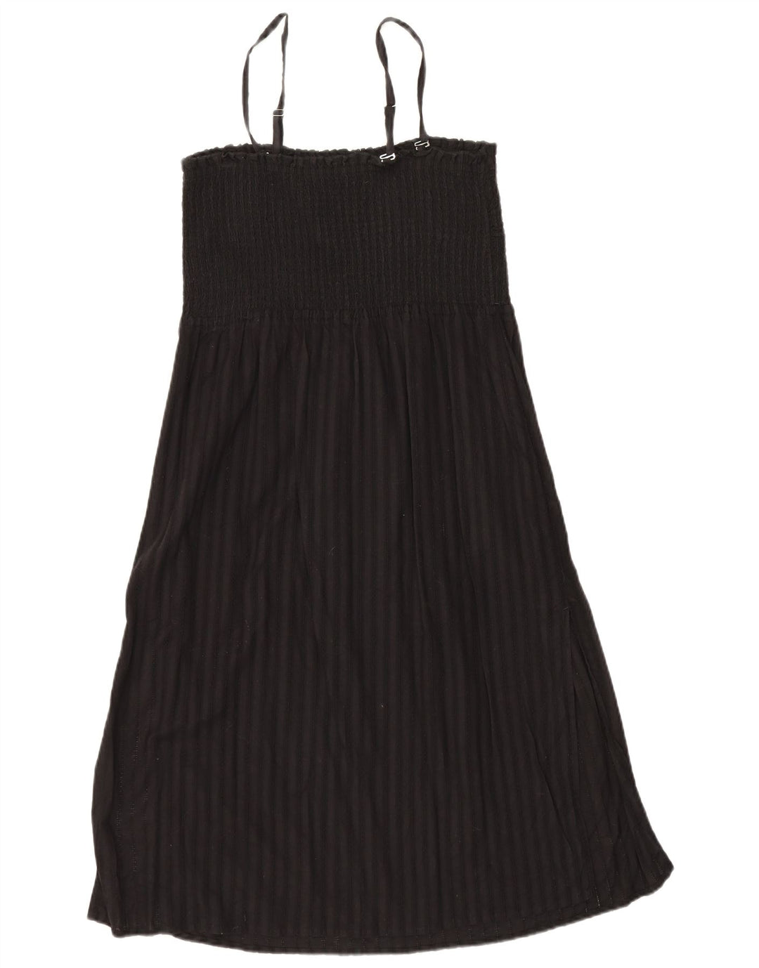 Marks & Spencer Womens Sundress UK 16 Large  Black Striped Cotton