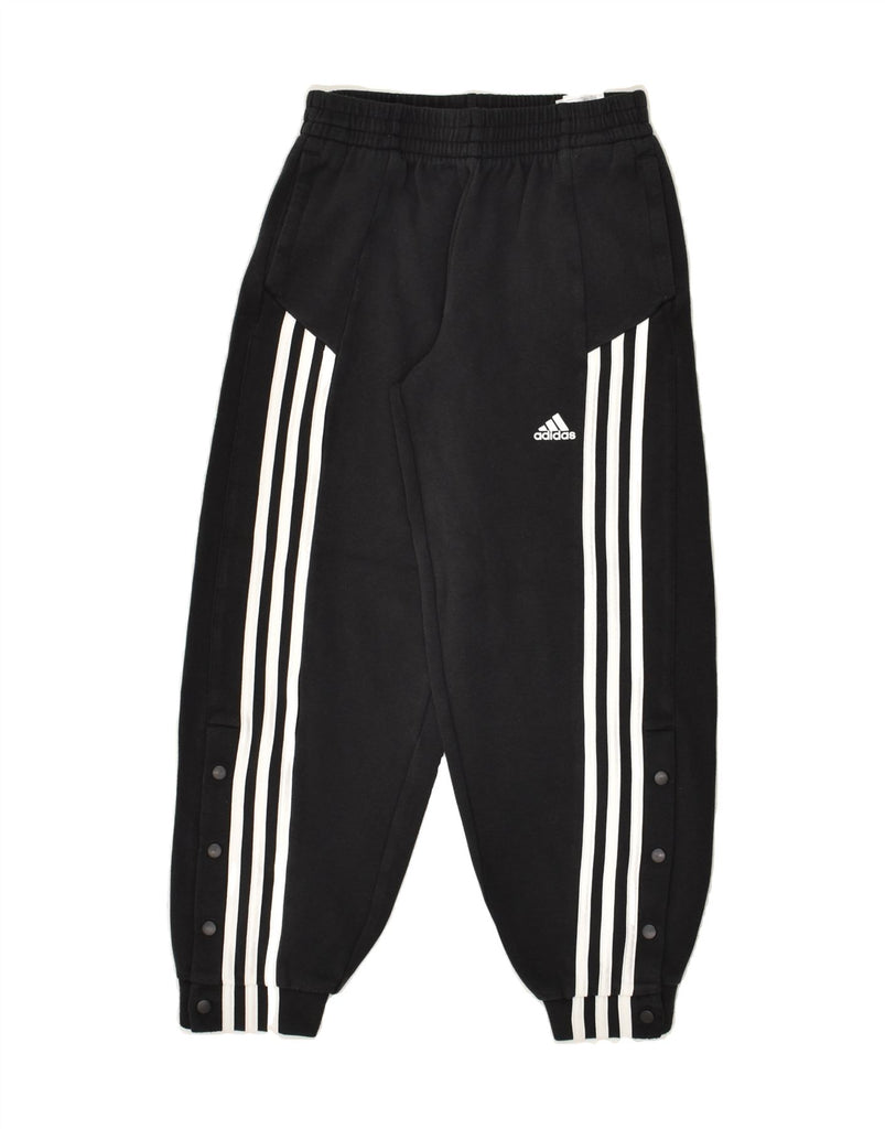 ADIDAS Boys Tracksuit Trousers Joggers 11-12 Years Black Cotton | Vintage Adidas | Thrift | Second-Hand Adidas | Used Clothing | Messina Hembry 