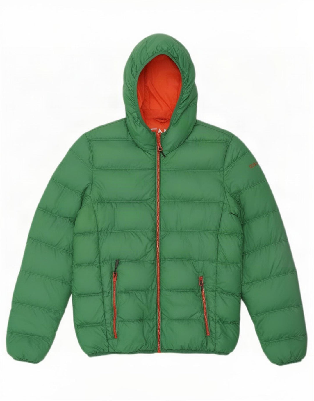 CMP Womens Hooded Padded Jacket IT 46 Large Green Nylon