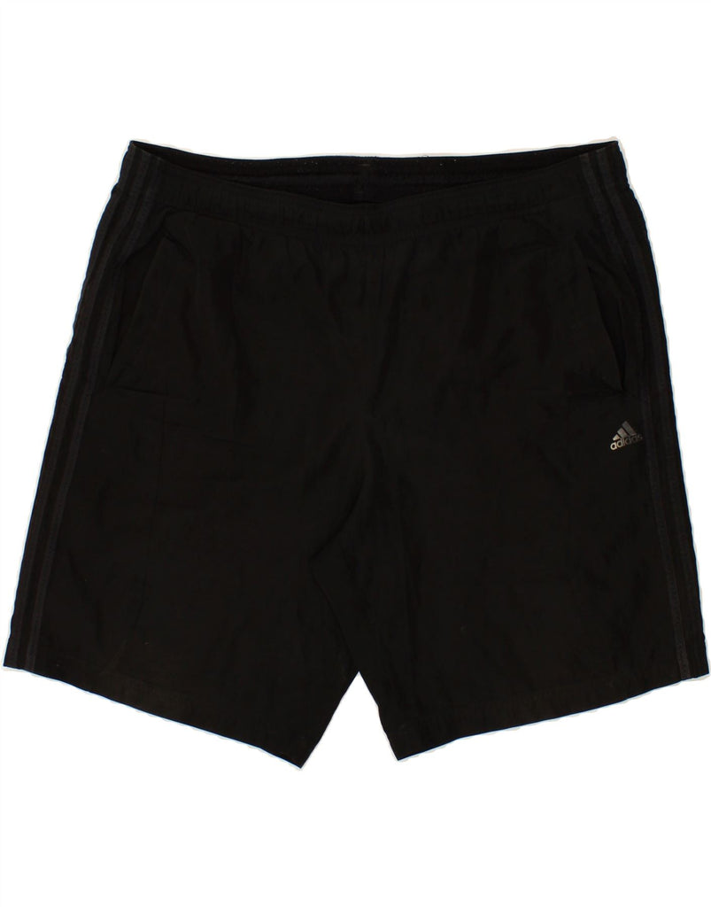 ADIDAS Mens Sport Shorts XL Black Colourblock Polyester Vintage Adidas and Second-Hand Adidas from Messina Hembry 